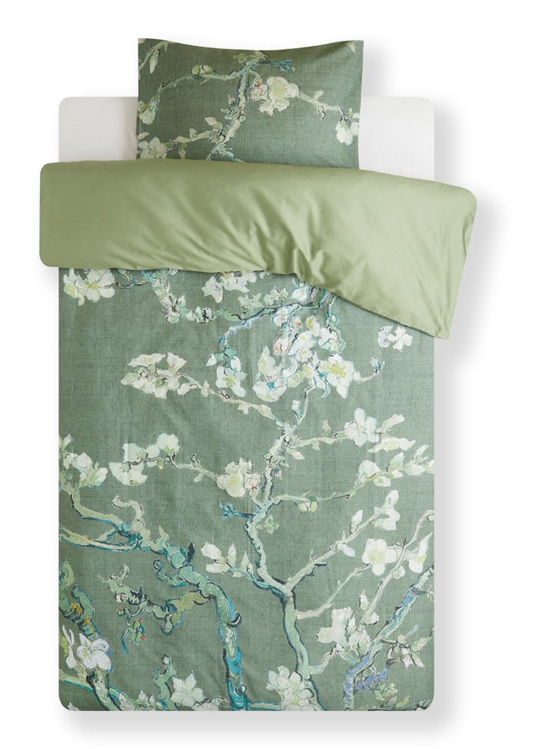 Bettwäsche-Set „Mandelblüte“ aus Baumwollsatin (220 TC) des Van Gogh Museums – inklusive Kissenbezüge