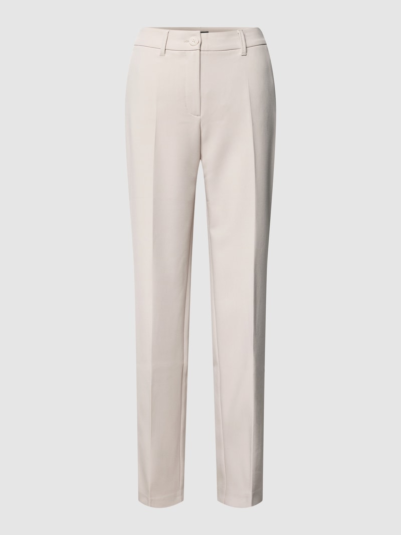 Stoffhose mit Bügelfalten in sand