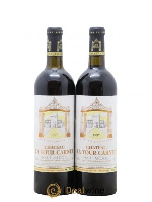Château La Tour Carnet 4ème Grand Cru Classé  1997 - Lot de 2 Bouteilles