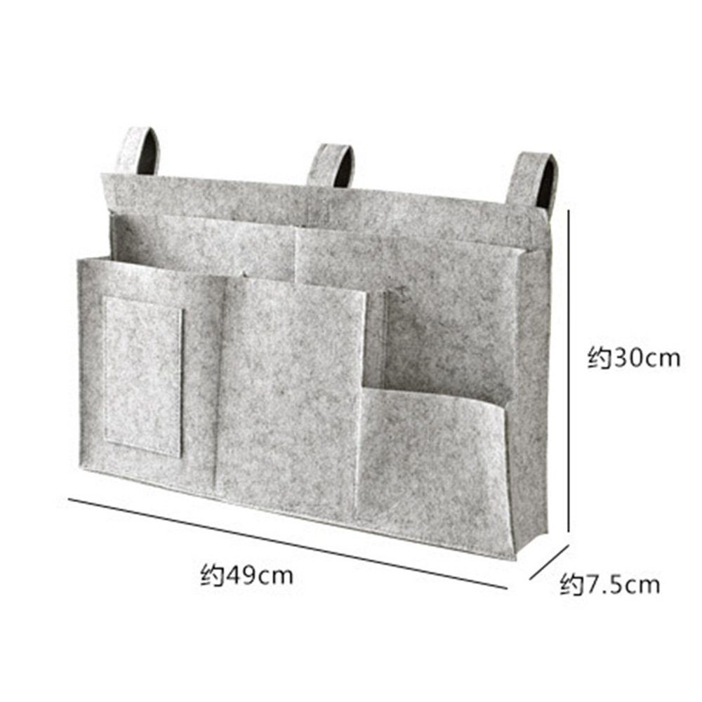 FELIXLEO Betttasche Betttasche Filz Bett Organizer Hochbett Aufbewahrungstasche für Buch