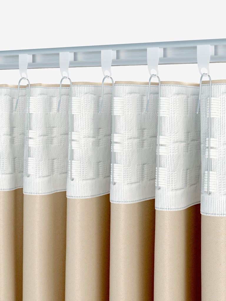 Gancho FLEXI de 1 dedo para cortinas FLEXI, pacote com 10 unidades.