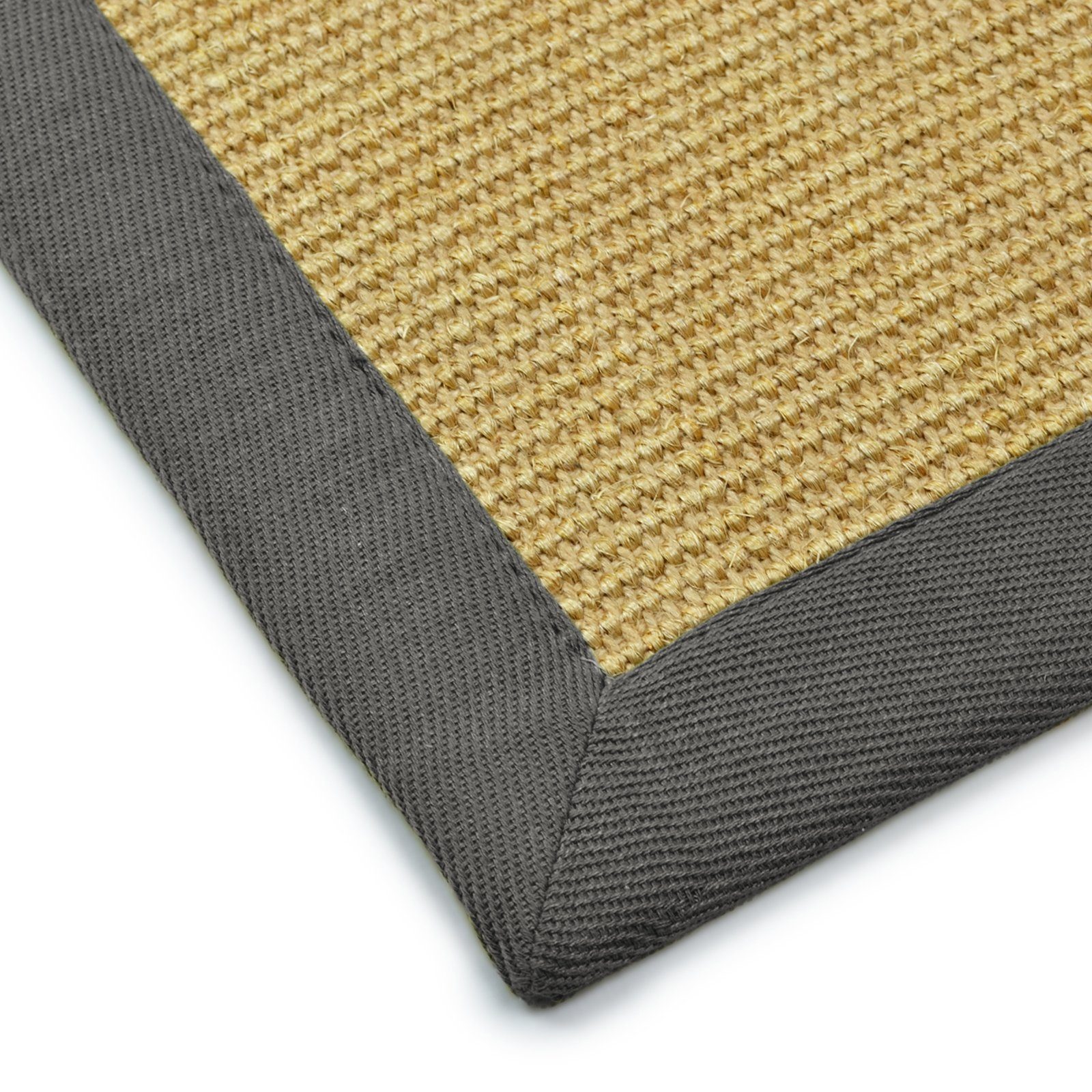 Sisalteppich Havanna Natur mit farbiger Bordüre, verschiedene Größen & Farben, Karat, rechteckig, Höhe: 6 mm