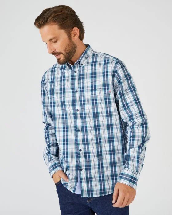 Chemise à carreaux, manches longues