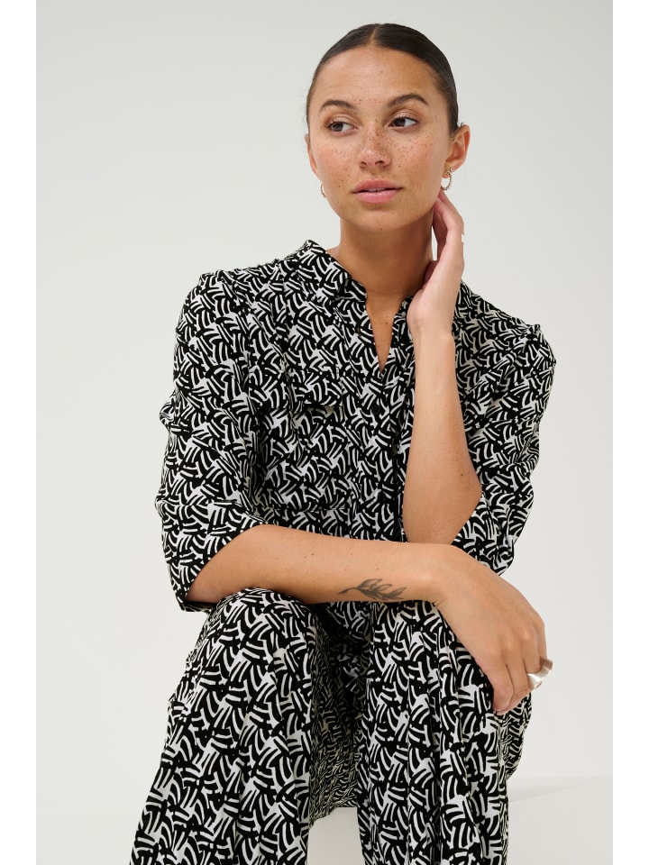Kaffe Overall KAsanne in Black/Moonstruck Retro Print günstig kaufen