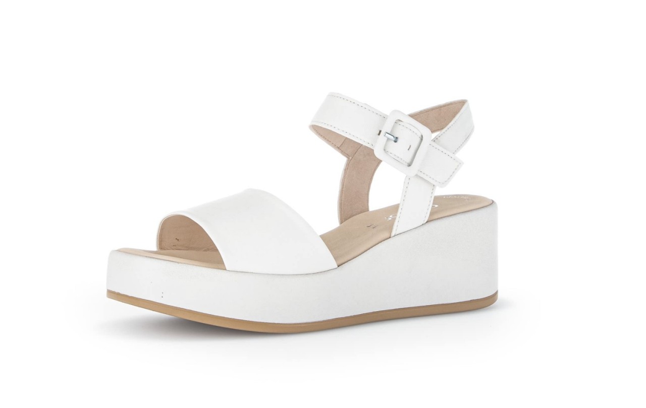 GABOR Komfort Sandalen weiss Plateau Sandale 24.531.20