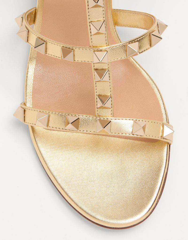 Slide Rockstud Sandal i lamineret nappa 60mm
