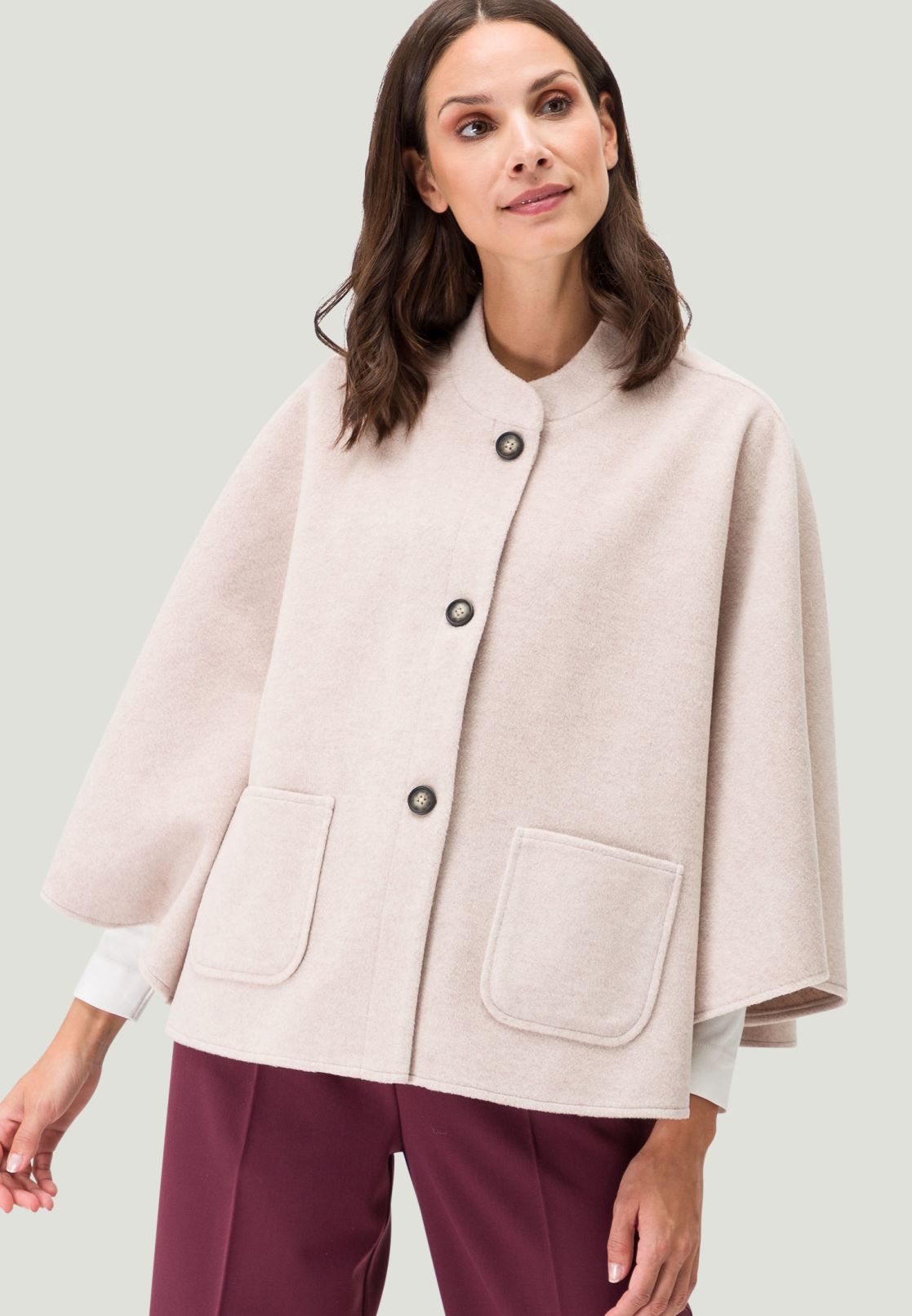 Jacke in Wolloptik