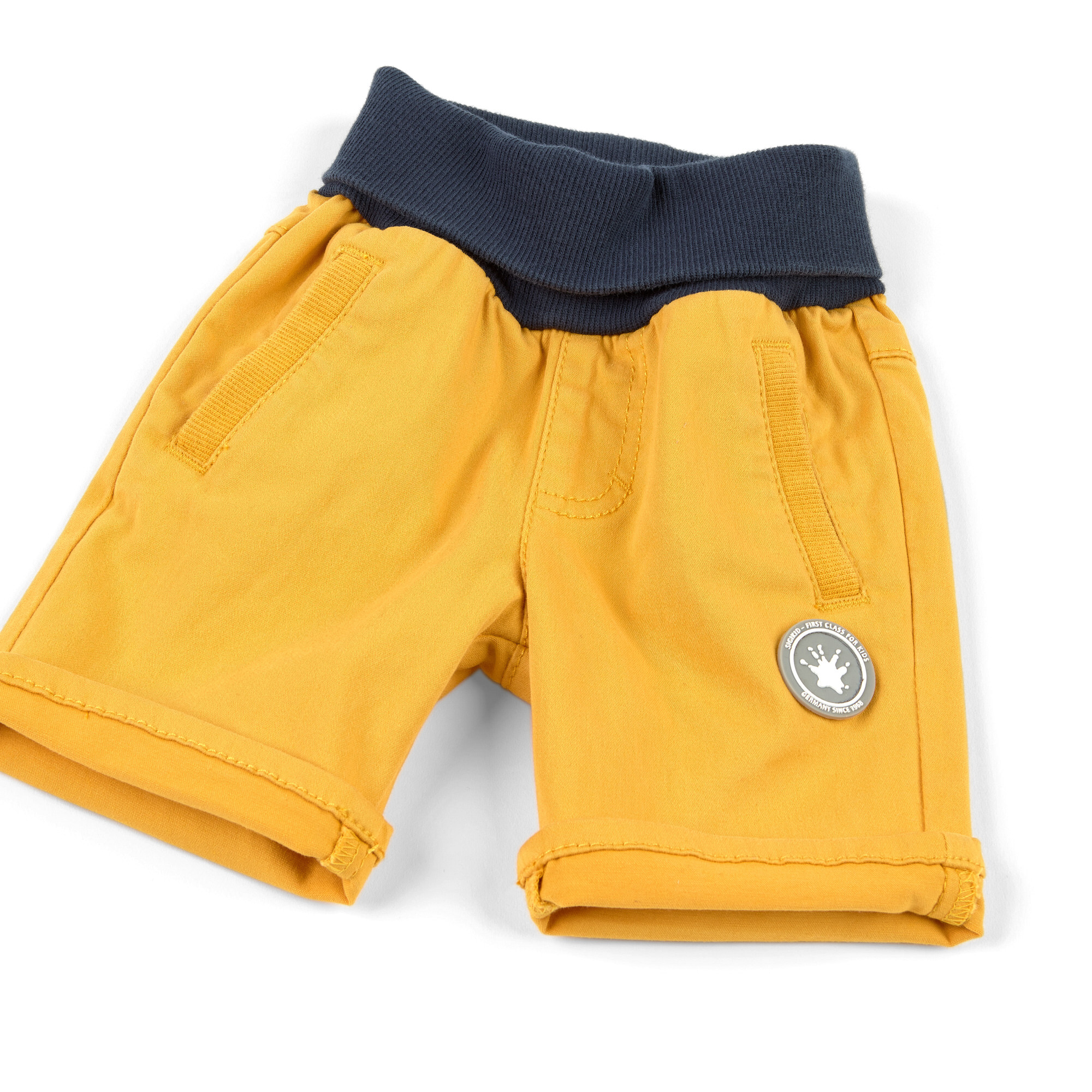 Gelbe Baby Gabardine Bermuda