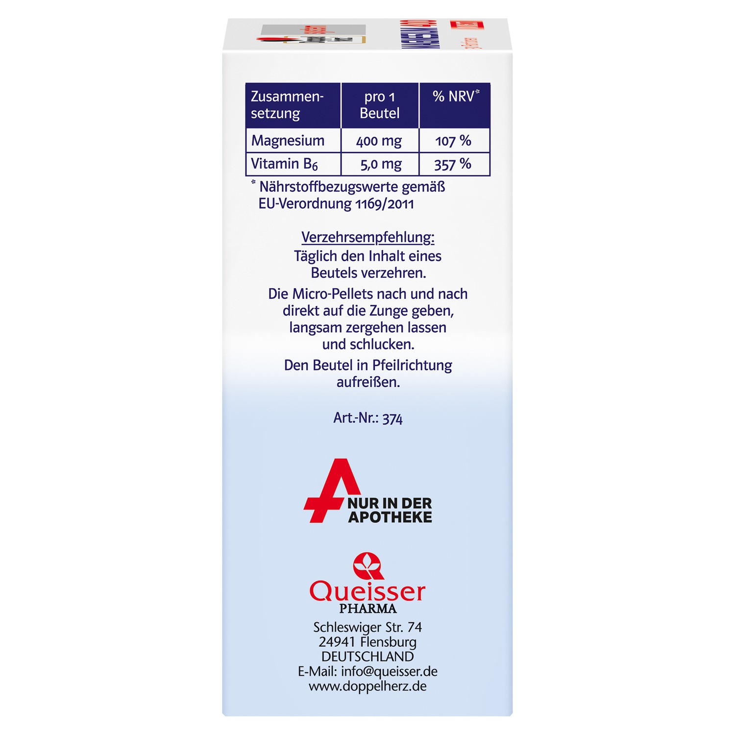 Magnesium 400 DIRECT system Pellets