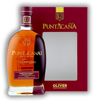 Puntacana Tesoro XO Matured in Tomatin Single Malt Whisky Barrels Puntacana Tesoro XO Matured in Tomatin Single Malt Whisky Barrels Äußerst harmonischer Rum mit einem Finish im Whisky-Fass. 0,7	 Liter - Vol 38%