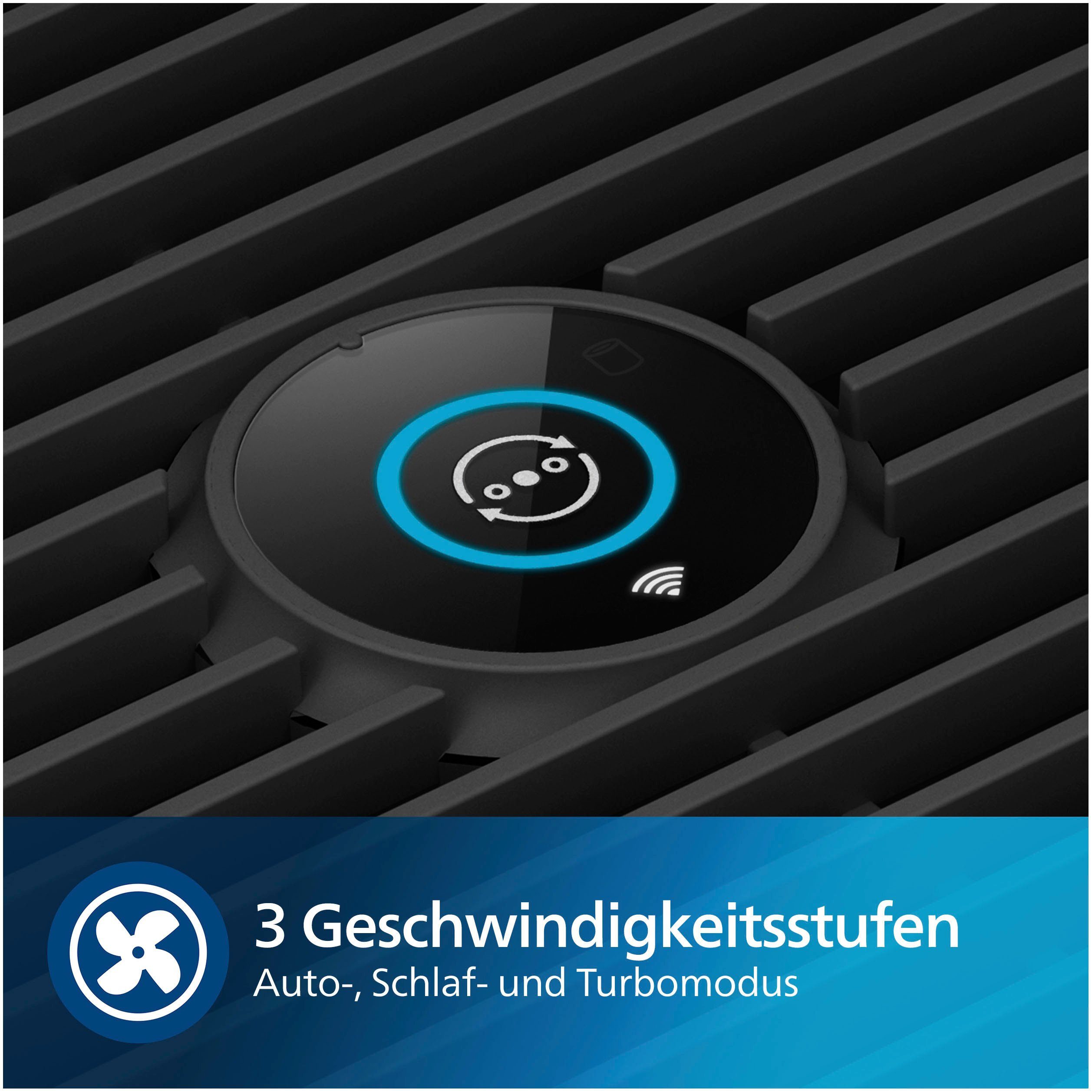 Philips Luftreiniger AC0850/11, für 49 m² Räume, mit HEPA-Filter für Allergene, Schadstoffe und Viren