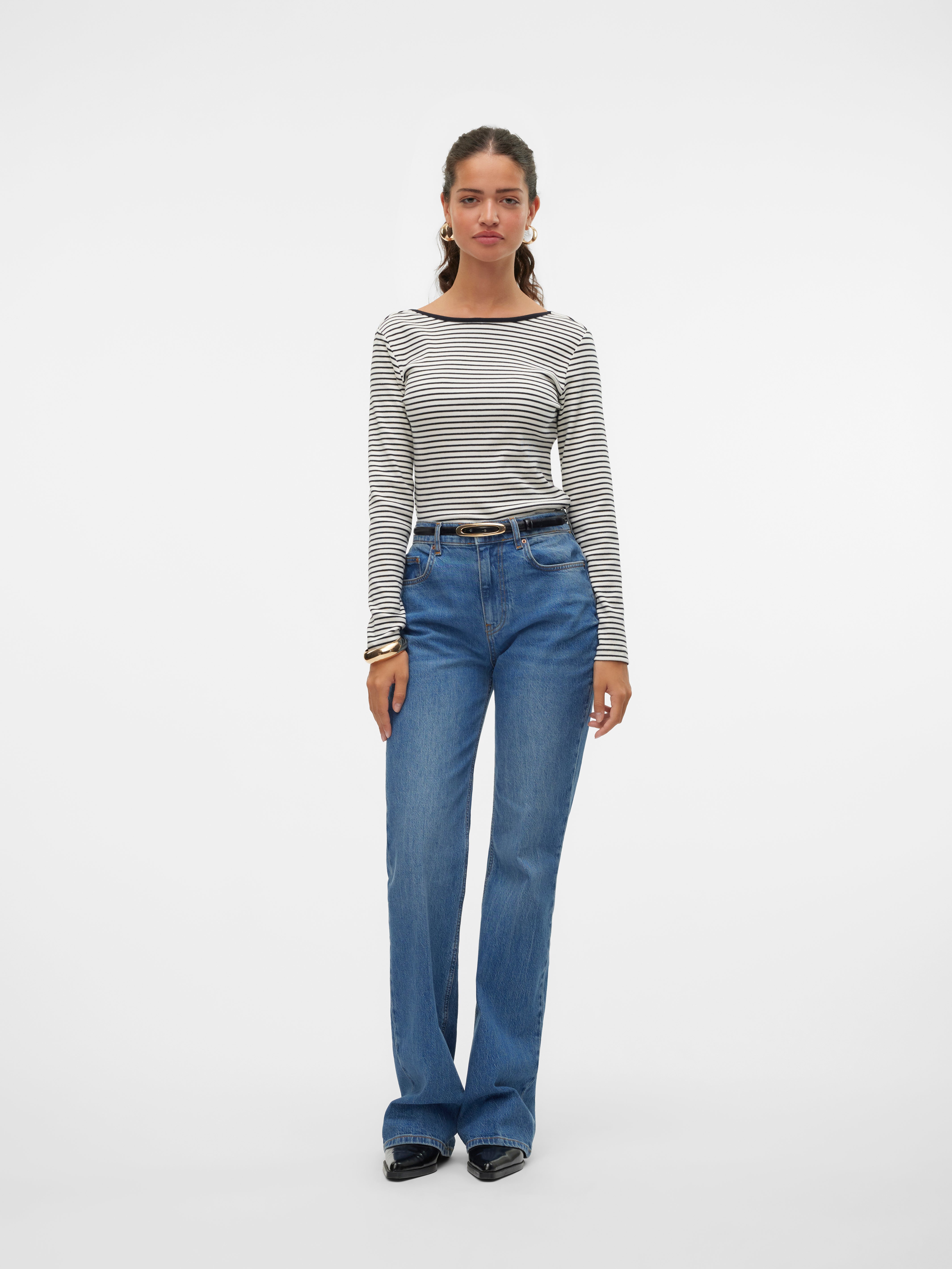 VMEMILY Hohe Taille Ausgestellt Jeans