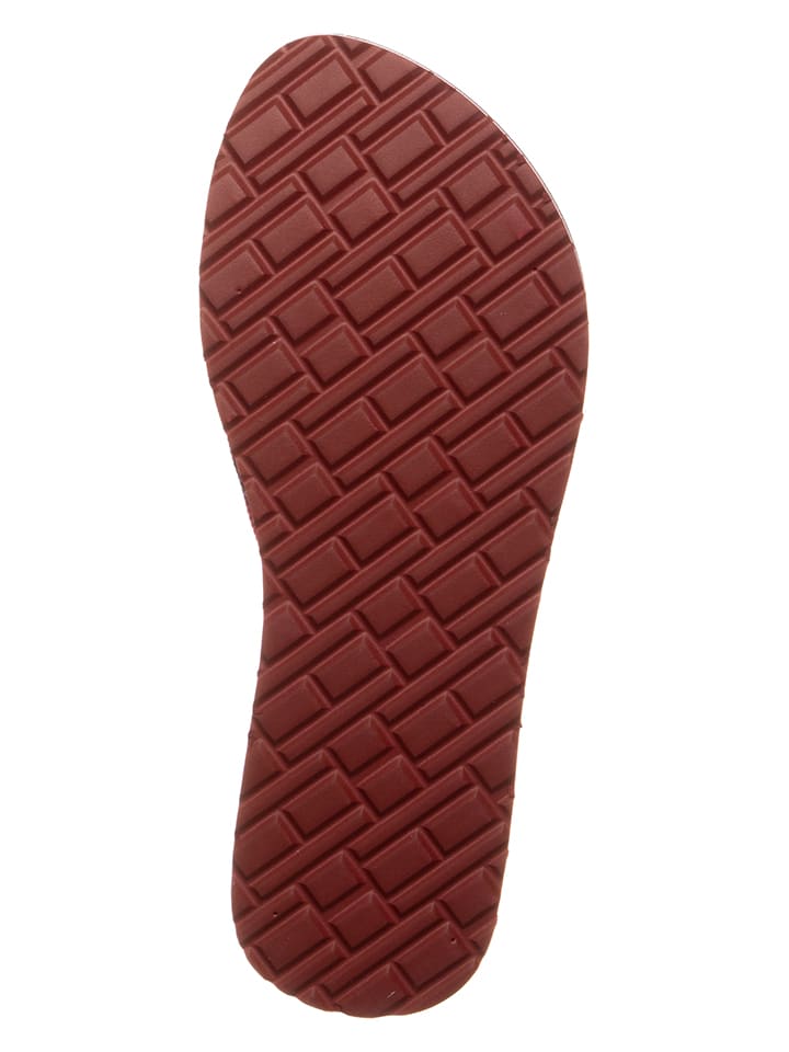 Tommy Hilfiger Shoes Zehentrenner in Schwarz/ Rot/ Weiß günstig kaufen