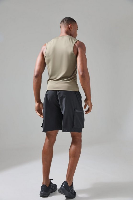 Man Active Kompressions Tanktop