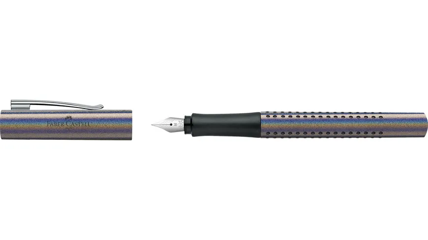 FABER-CASTELL Füller Grip Edition Glam M silver