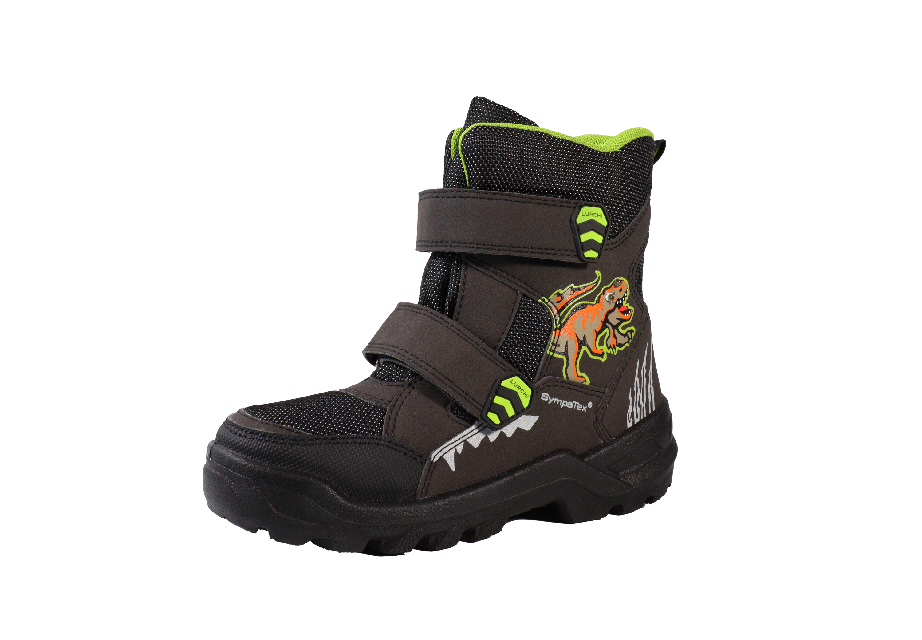 Lurchi Schneestiefel Koray-SYMPATEX - black-neon yellow