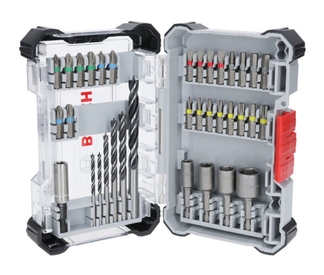 Bosch plavi pribor 2607017730 Set od 35 nastavaka za vijke i svrdla za drvo
