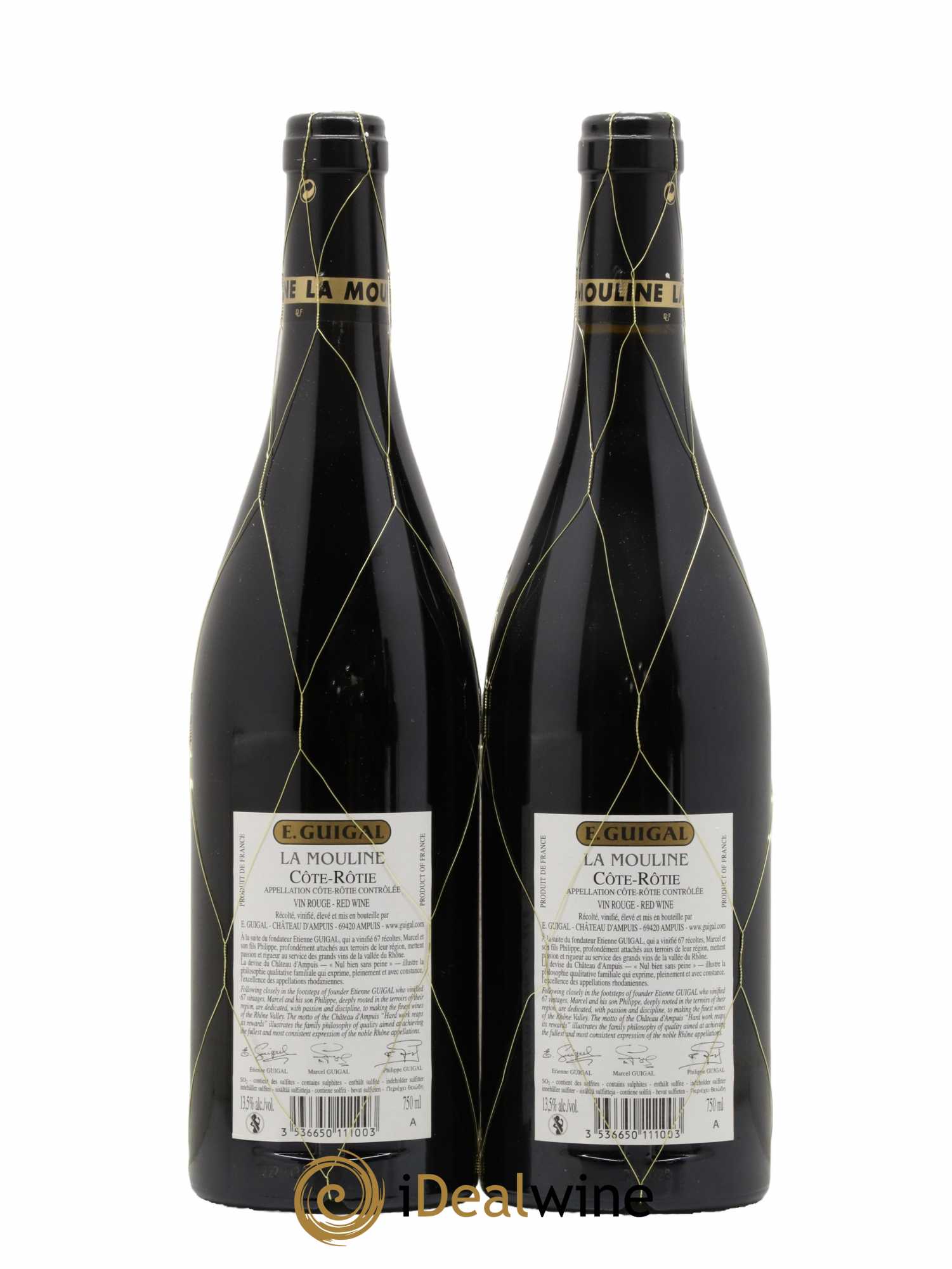 Côte-Rôtie La Mouline Guigal  2016 - Lot de 2 Bouteilles