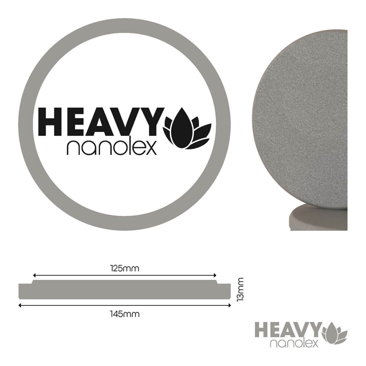 Nanolex Polierpad Heavy 125mm dünn hart 3Stk.