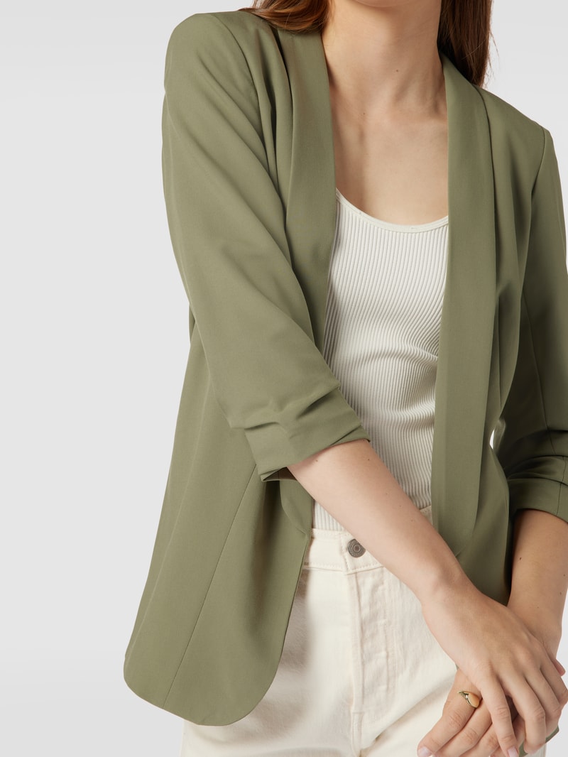 Blazer mit Schalkragen in olivgrün
