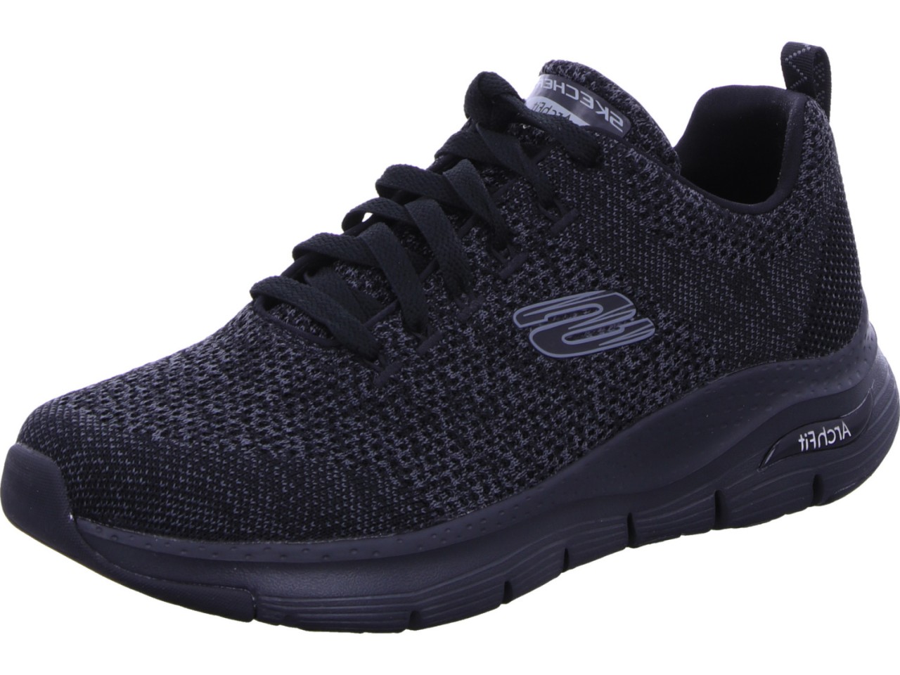 SKECHERS Freizeit Schnürer schwarz Große Sportschuhe für Herren. Entdecken