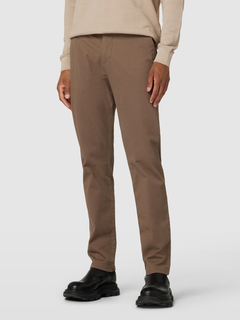 Chino mit französischen Eingrifftaschen in taupe