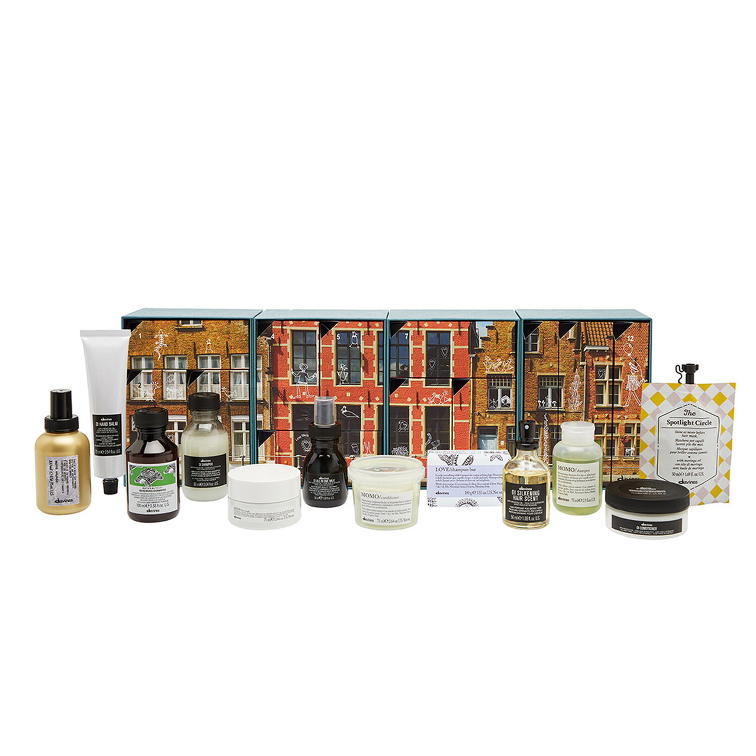 Davines COFFRET CADEAU EXCLUSIF 12 Produits Emblématiques - Corps et Cheveux