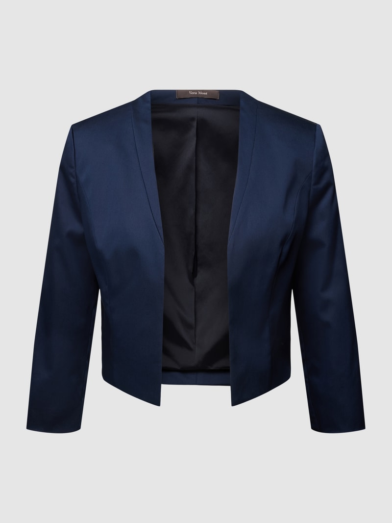 Jacke in glänzendem Design in dunkelblau