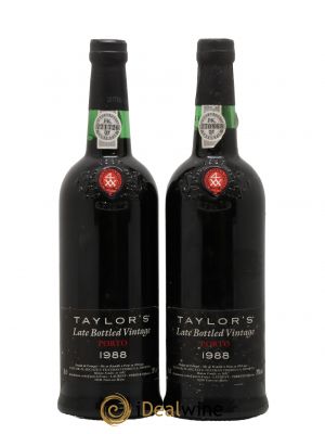 Porto Taylor's Late Bottled Vintage  1988 - Lot de 2 Bouteilles