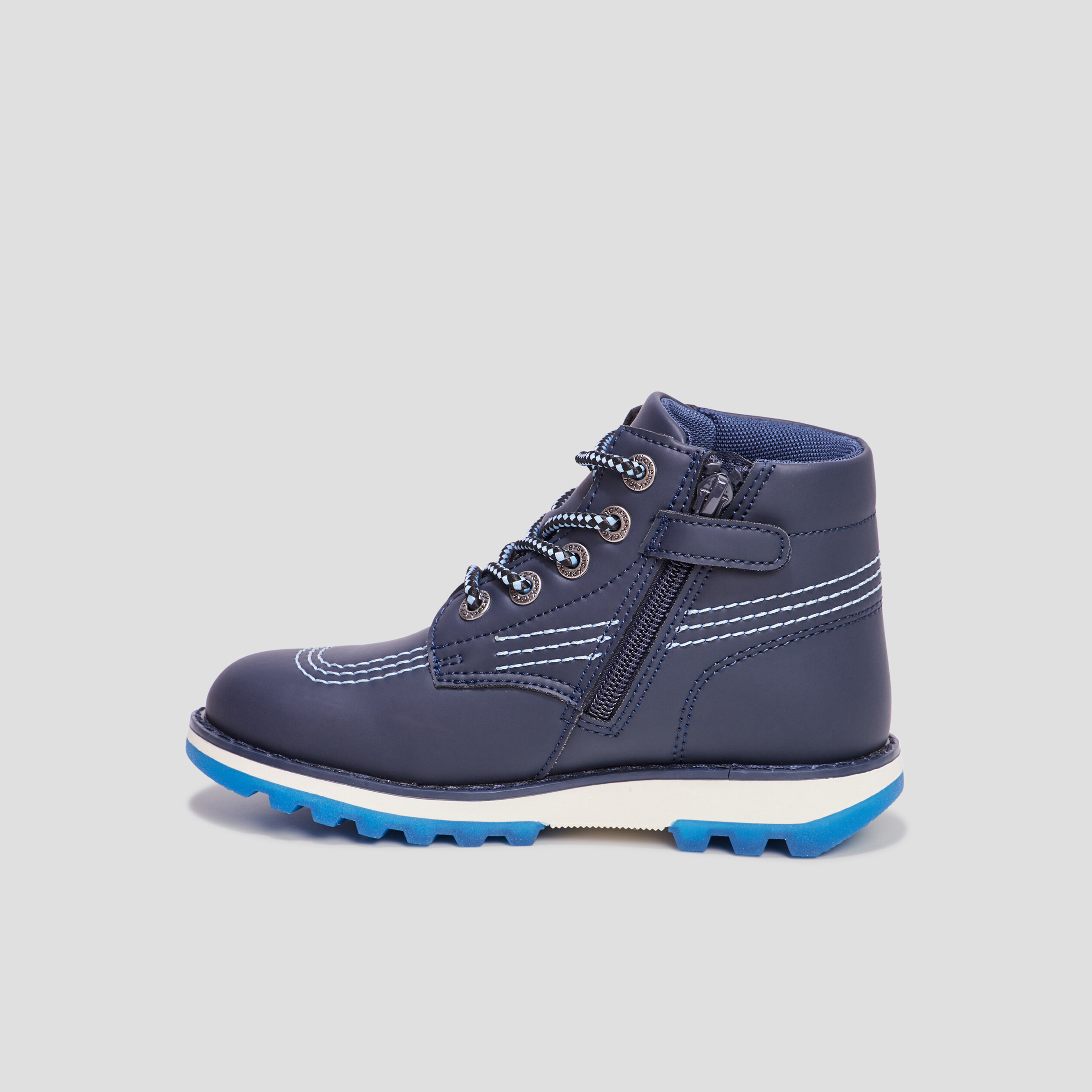 Bottines Kickers Krally bleu marine garçon | La Halle