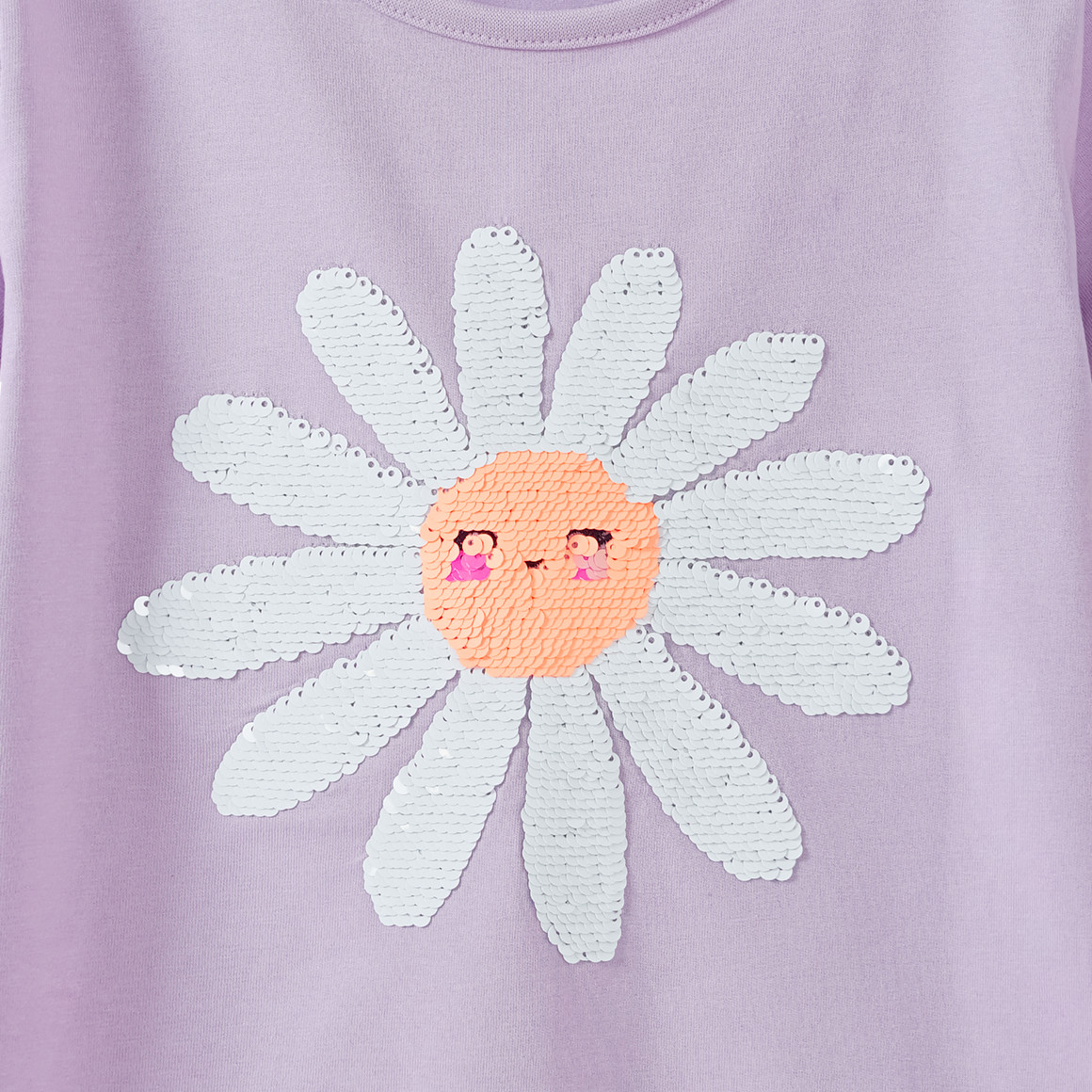 Mädchen T-Shirt mit Wendepailletten