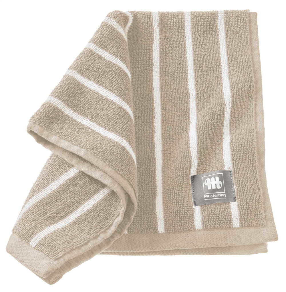 Handtuch MR-Needlestripe beige
