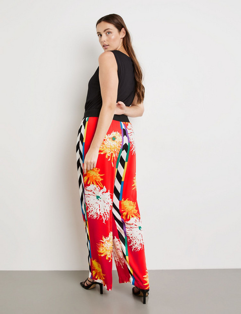 Palazzohose mit Muster-Mix Carlotta