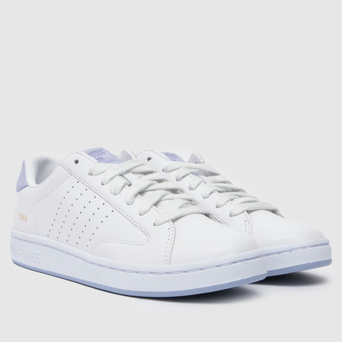 K-SWISS – Lozan Klub – Vita, flerfärgade sneakers