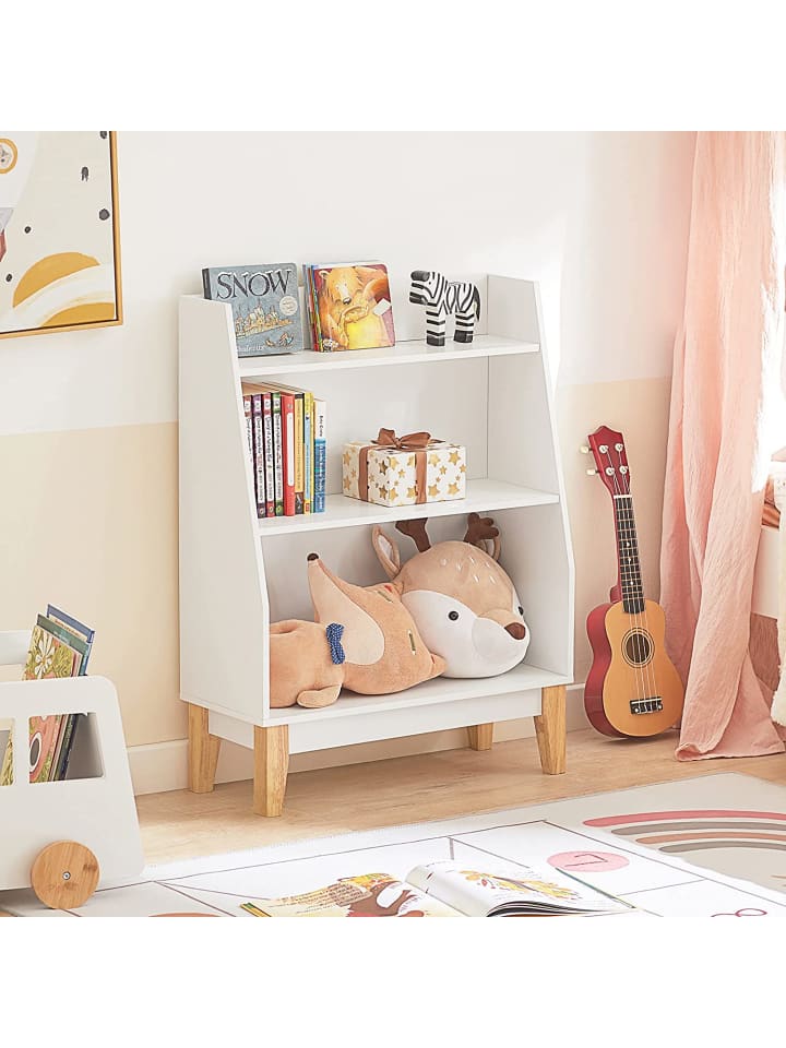 SoBuy Kinderregal in Weiß/ Braun - (B)60 x (H)80 x (T)25cm günstig kaufen onesize