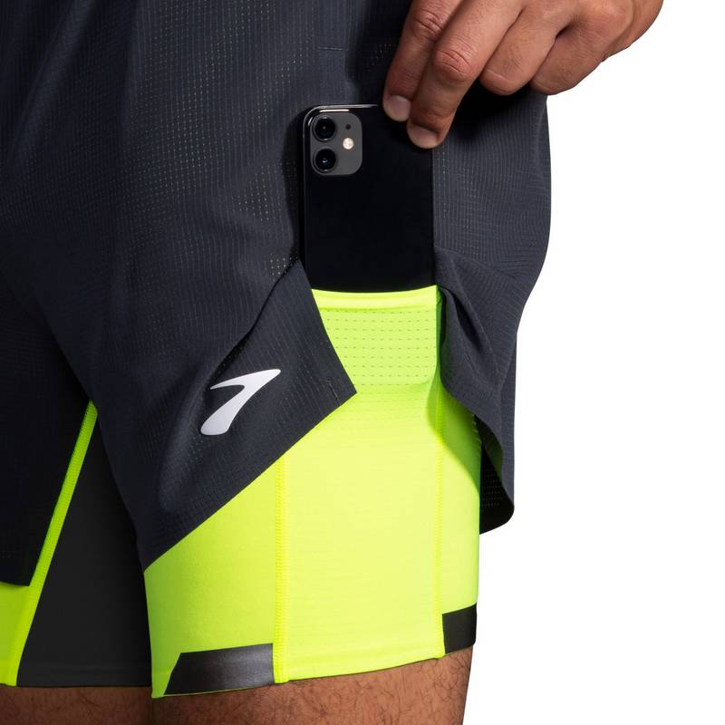 Brooks Visible Funktionsshorts Herren
