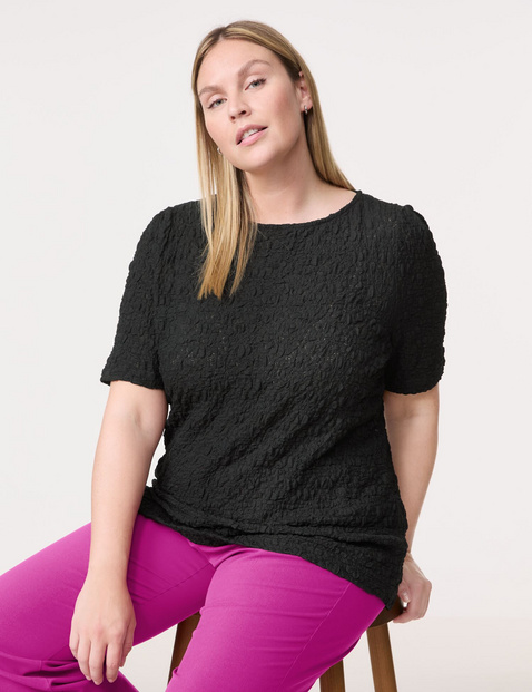 Spitzenshirt mit Bubble-Effekt