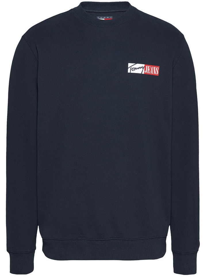 TOMMY JEANS Sweatshirt in Dunkelblau günstig kaufen