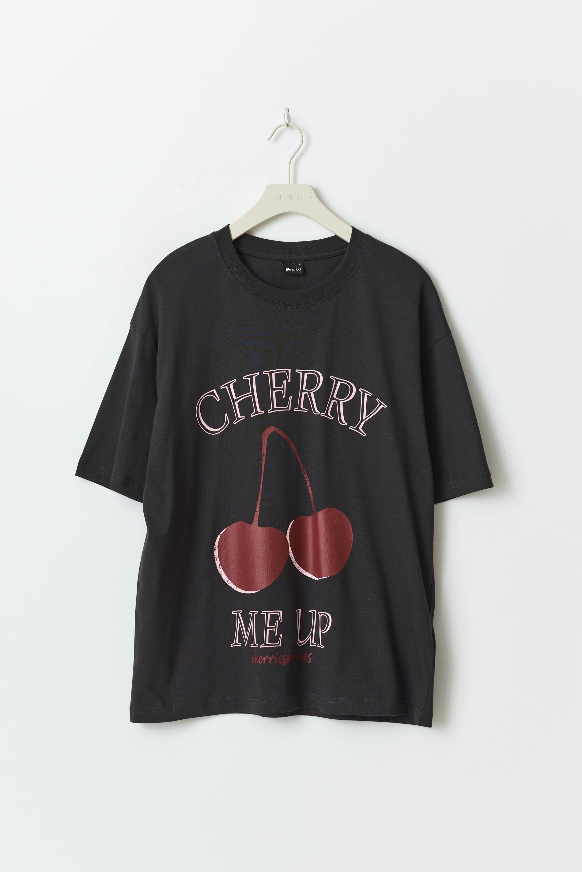Oversized print tee