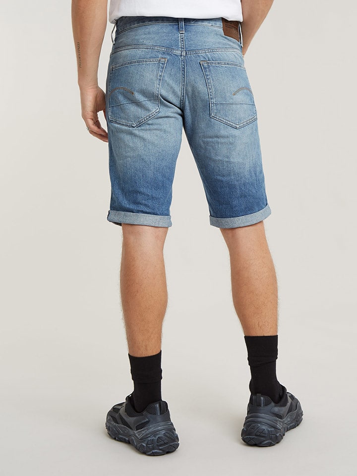 G-Star Jeans-Bermudas in Hellblau günstig kaufen