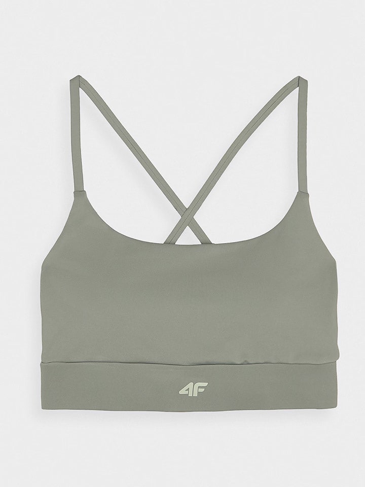 4F Sport-BH in Khaki - Low günstig kaufen