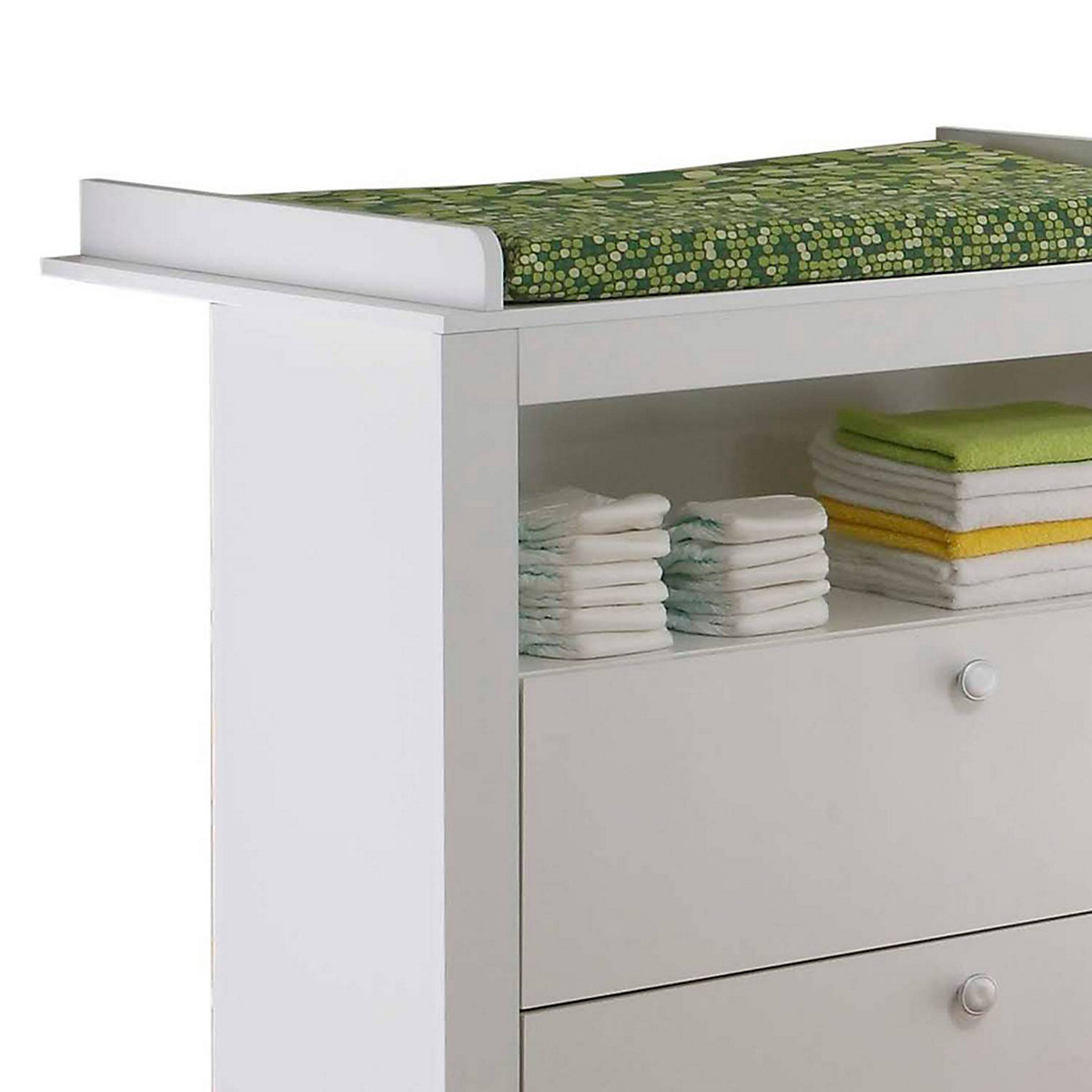 Babyzimmer Serie mit Wickelkommode OLBIA-19 in Weiß