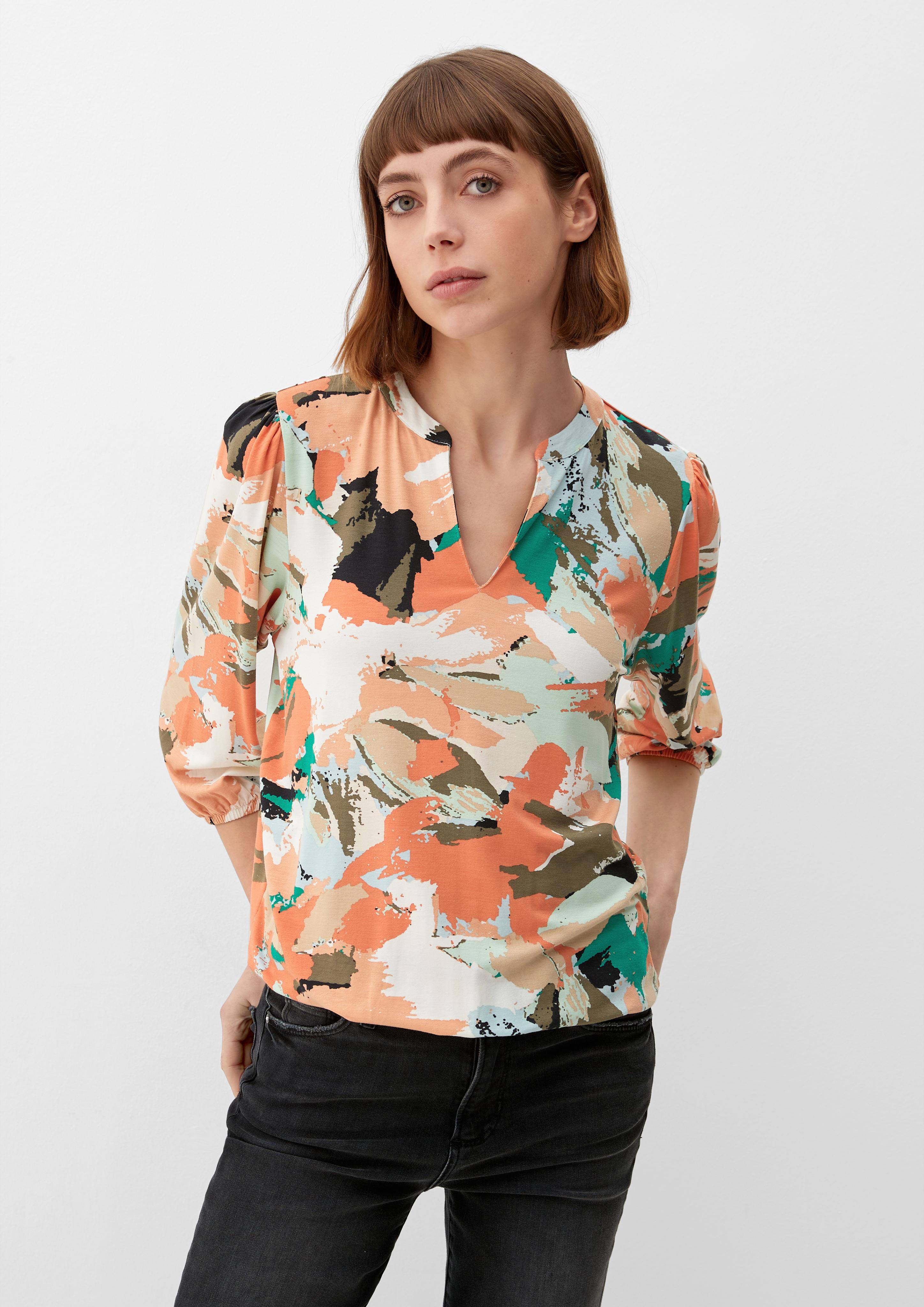 T-Shirt mit Tunika-Ausschnitt  2129643-27B2