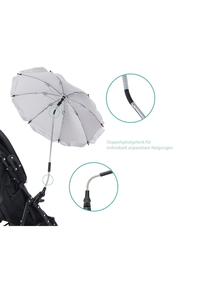 fillikid Sonnenschirm Easy Fit Exclusiv in Grau günstig kaufen onesize