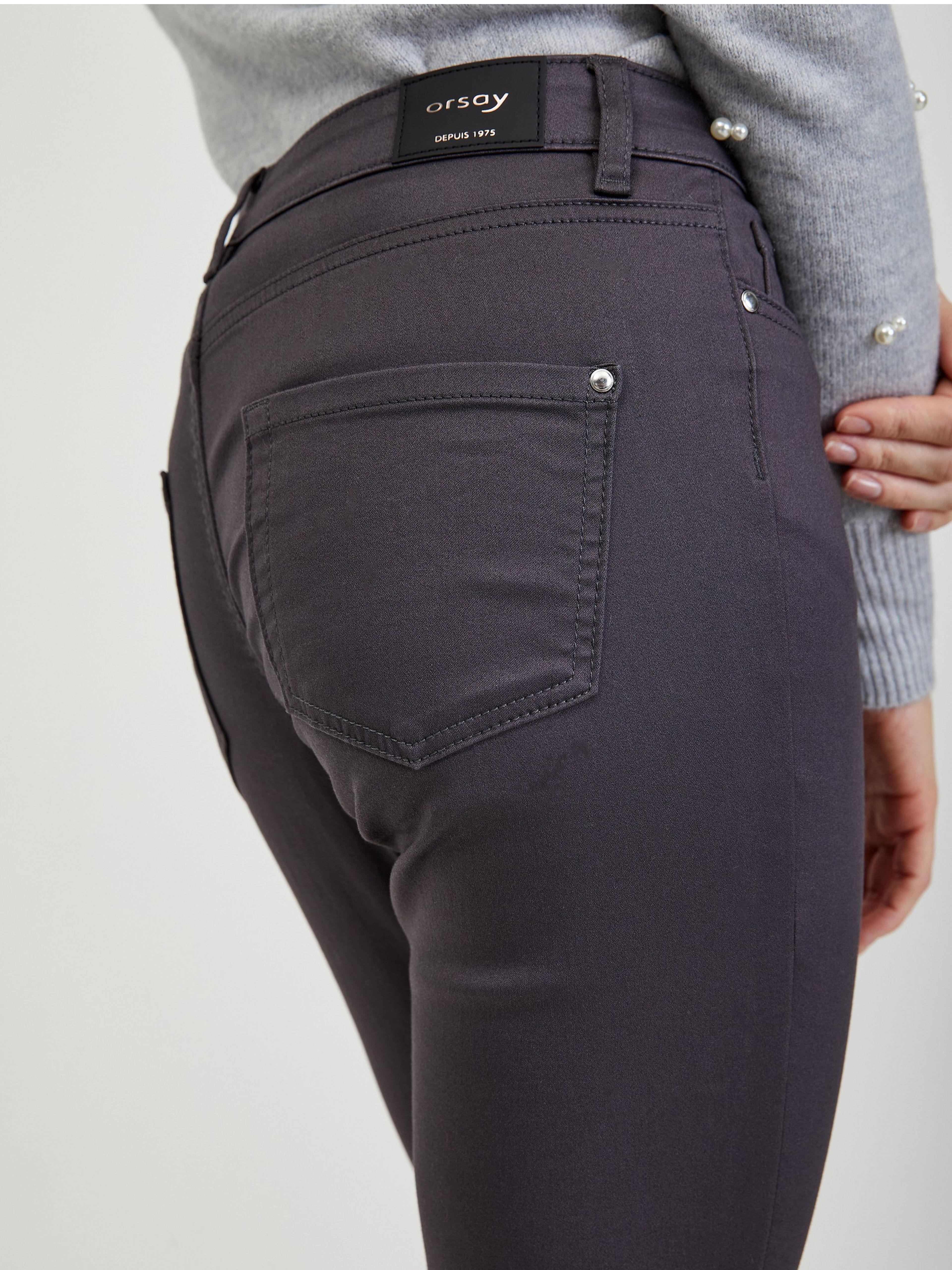 Graue Damenhosen ORSAY