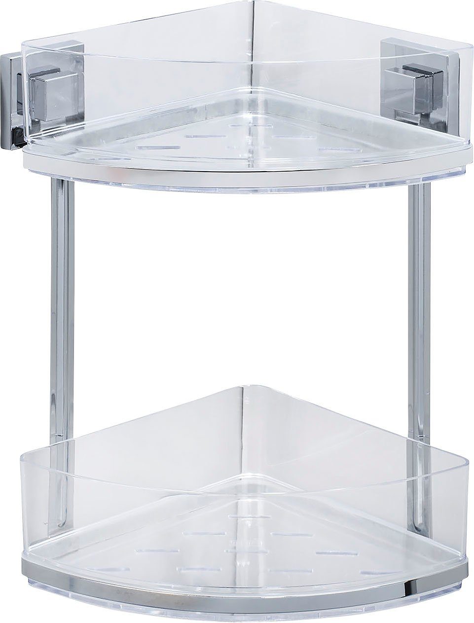 WENKO Eckregal Vacuum-Loc Quadro, 2 Etagen