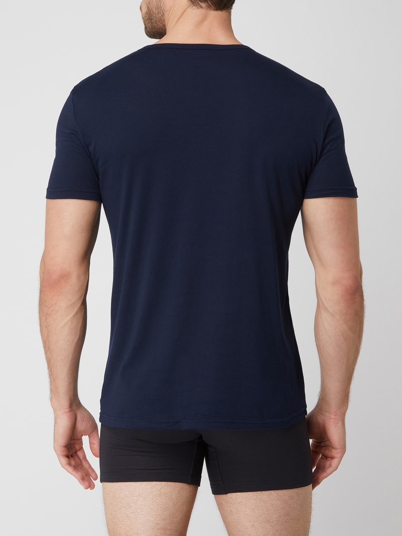 T-Shirt im 2er-Pack in marineblau