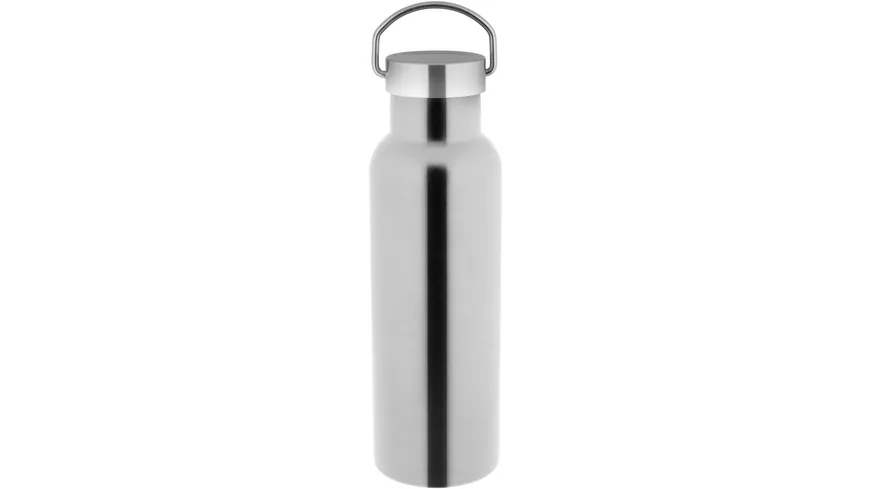 axentia Isolier-/Trinkflasche Edelstahl 0,6l