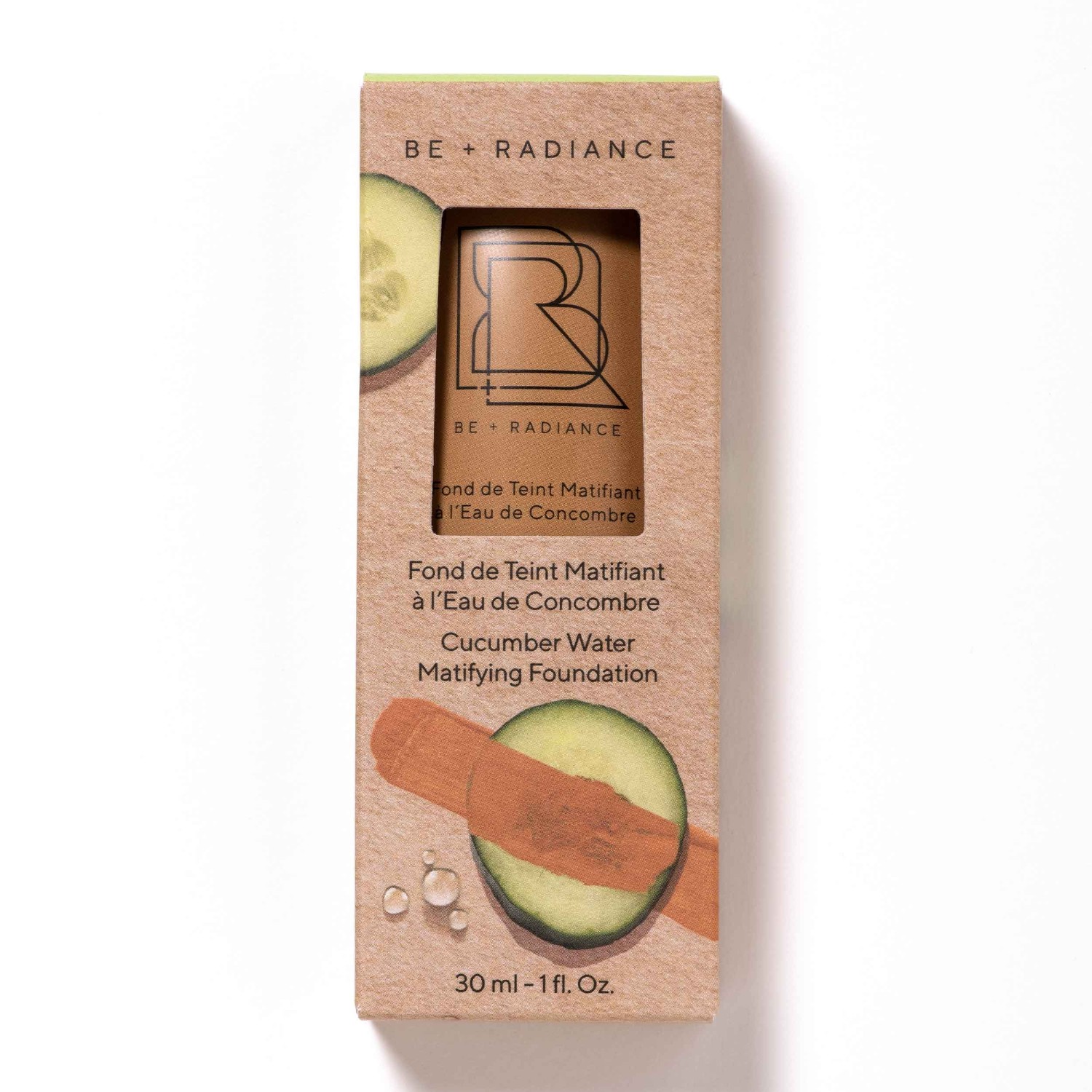 BE + Radiance matirajući puder s krastavčevom vodom br. 08