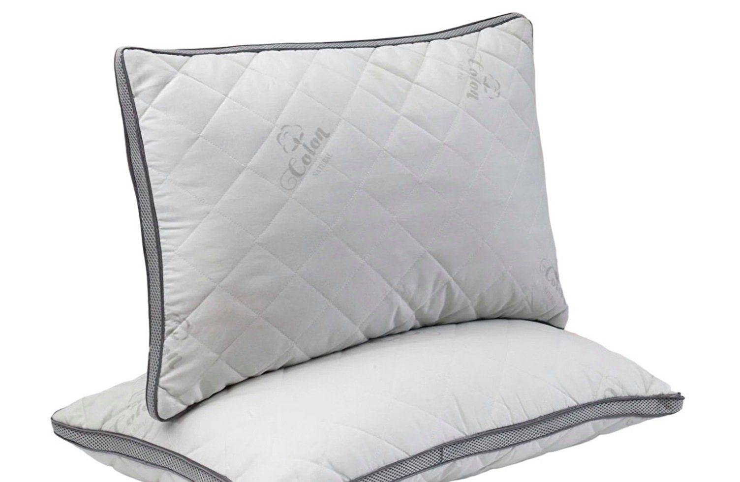 Baumwollbettdecke, Schlafset Vinter 3 Teilig Biobaumwollemix 160x220cm, Sandiik
